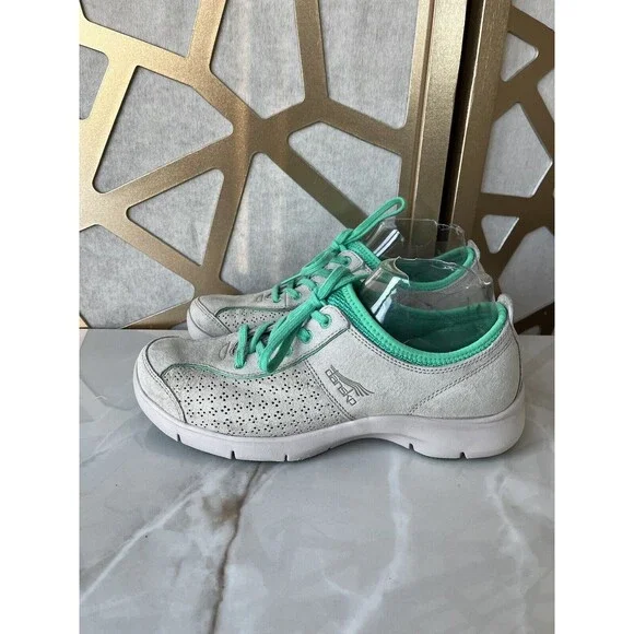 Dansko Elise Sneaker Sz 39 Us 8.5 9  Gray Suede Leather Comfy Athletic Shoes Wmn - Picture 9 of 13